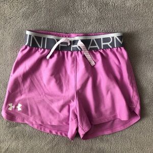 Purple under armour shorts